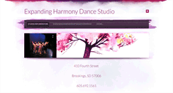 Desktop Screenshot of expandingharmonydancestudio.net